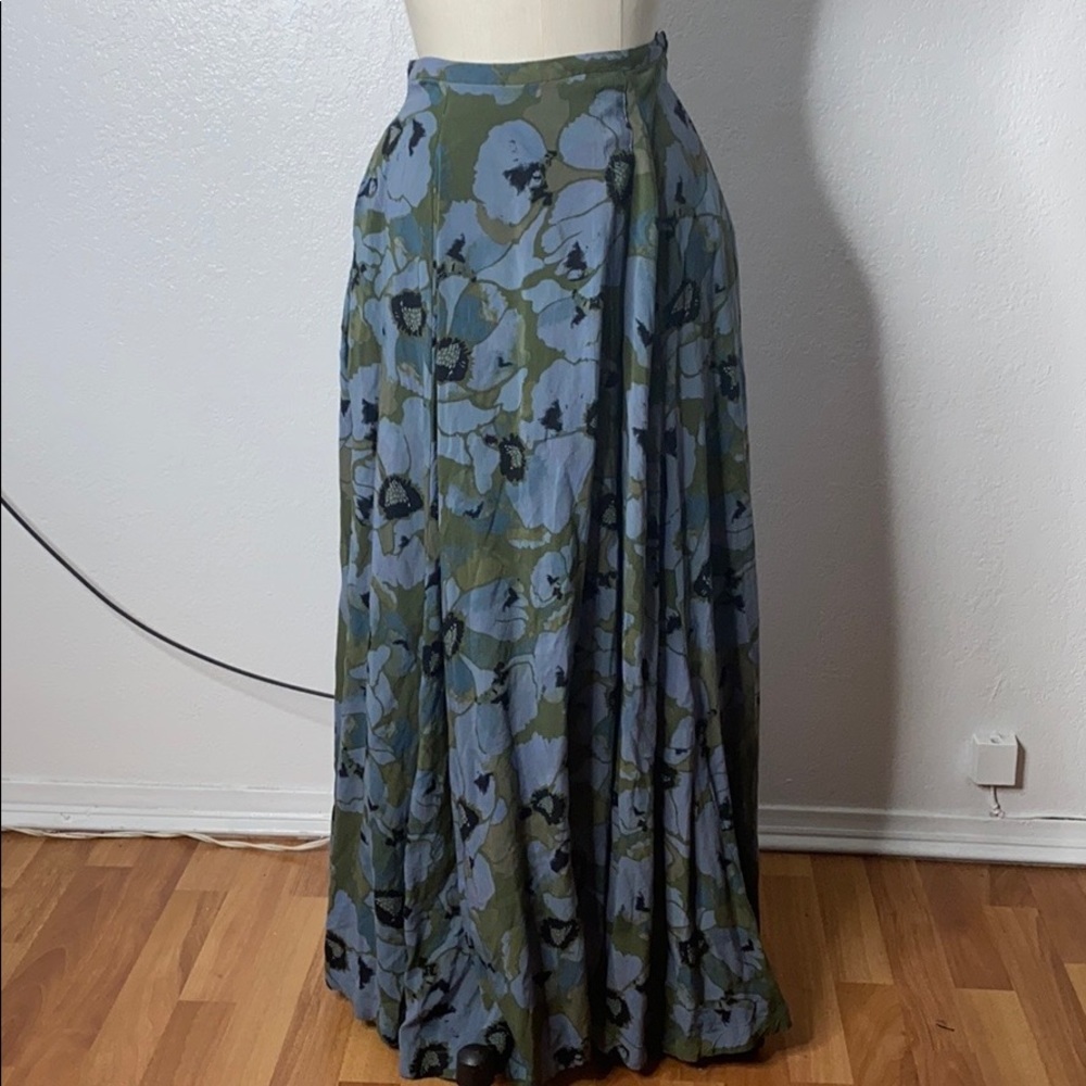 Free People floral boho hippie Maxi Skirt 2